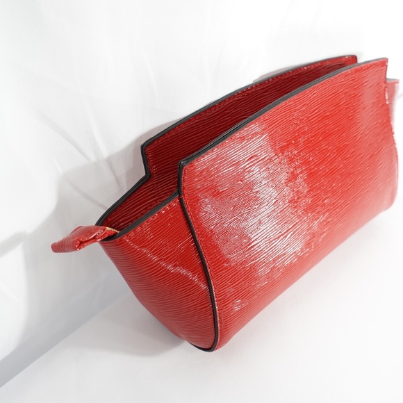 | Estée Lauder | Fire Cracker Red Cosmetic Makeup Travel Hand Bag Case Clutch - Picture 2 of 9